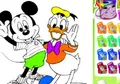 Colorear al Pato Donald y a Mickey