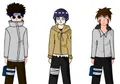 Vestir a Kiba, Shino e Hinata