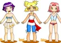 Vestir a Temari, Hinata y Sakura